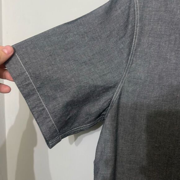 Rag & Bone Mens Gray Standard Issue 100% Cotton Button Down Shirt Size Medium - Picture 3 of 6